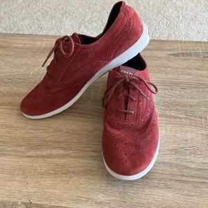 Cole Haan Oxford,burgundy women shoes